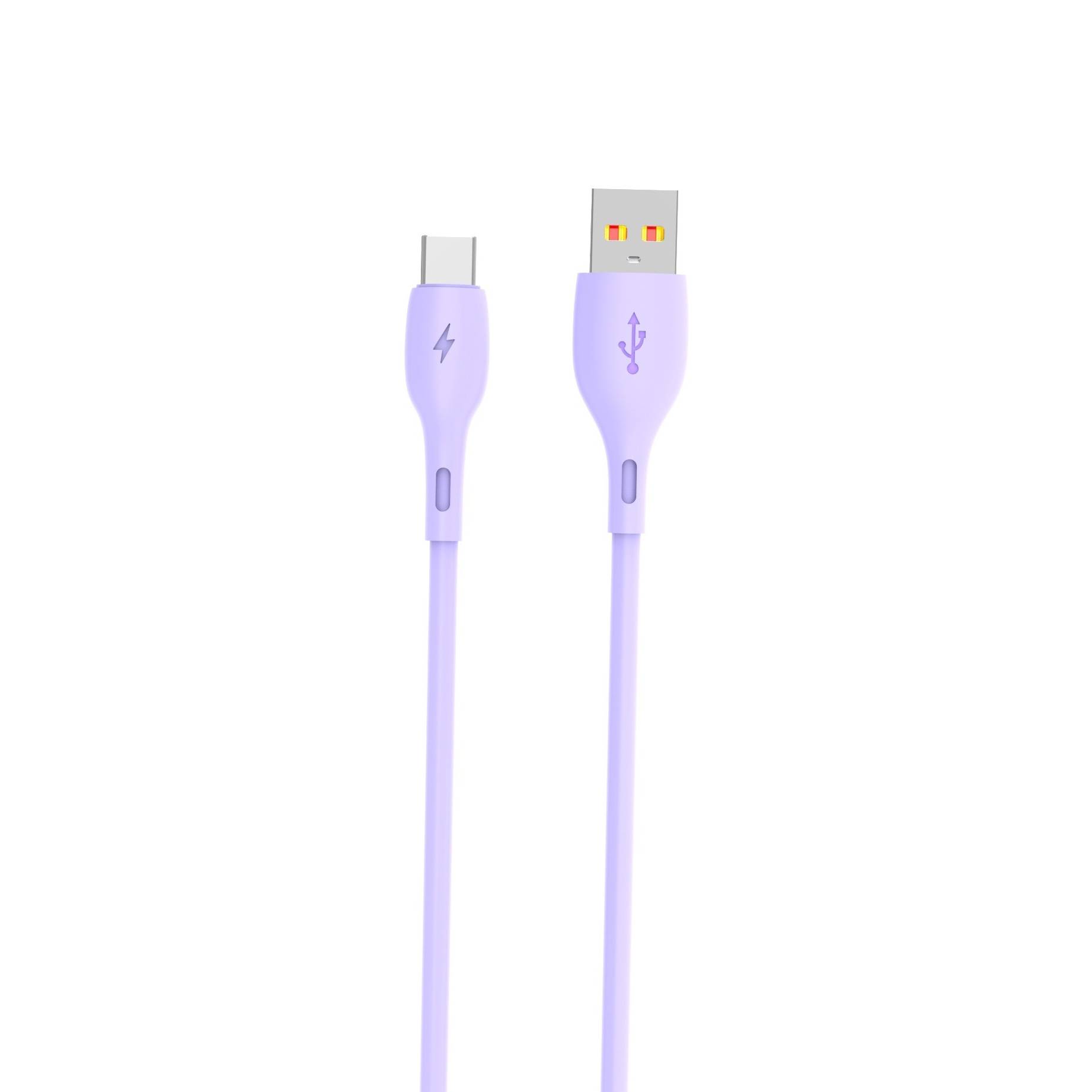 Кабель SkyDolphin S22T Soft Silicone USB - USB Type-C (M/M), 1 м, Violet (SDUSB-000603)