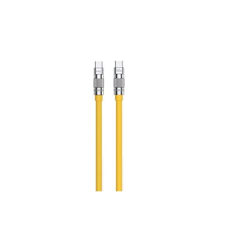 Кабель WK WDC-188 Wingle Series USB Type-C - USB Type-C (M/M), 1 м, 100 W, Yellow (6941027632956)