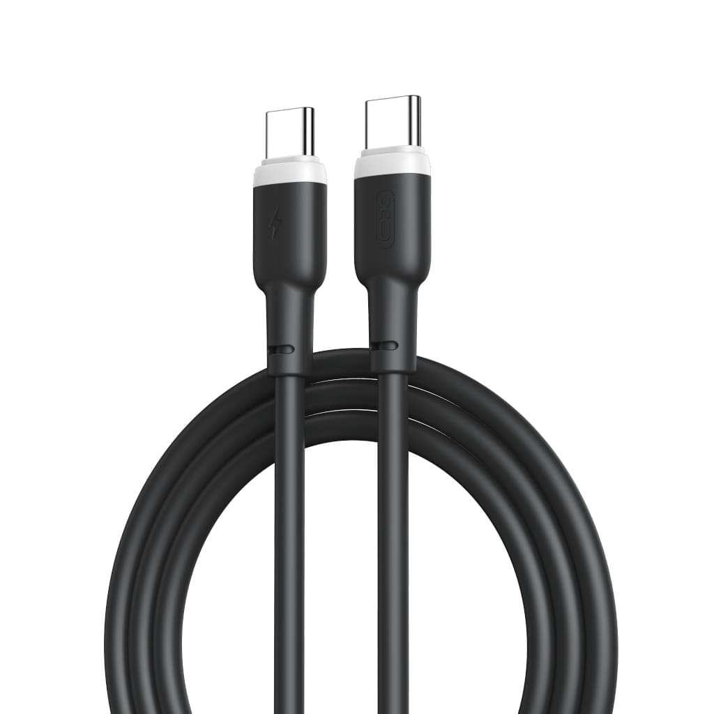 Кабель XO NBQ208B USB Type-C - USB Type-C (M/M), 1 м, Black (NBQ208B-TC-1-BK)