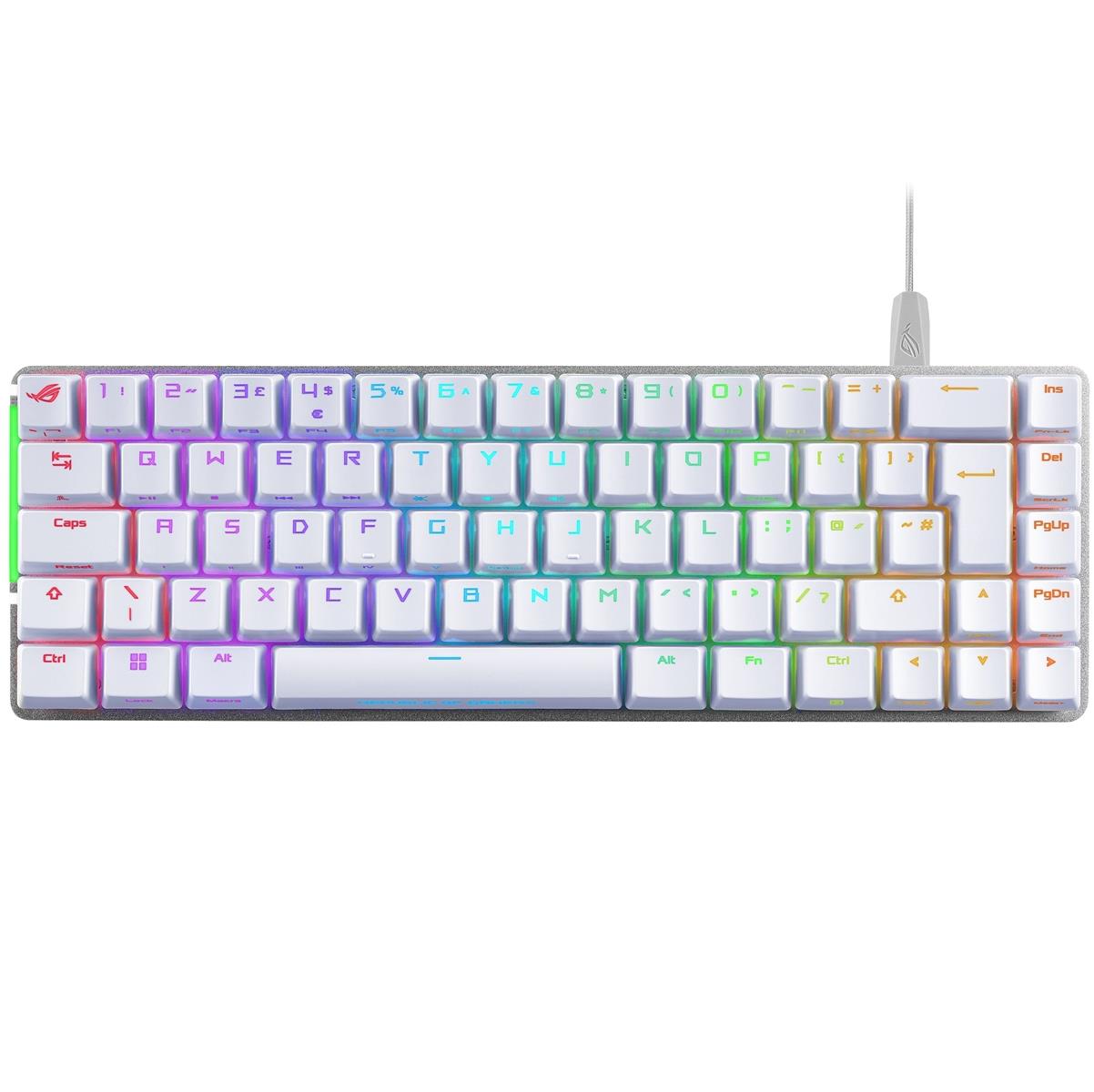 Клавiатура Asus ROG Falchion Ace LED 68key NX RD White (90MP0346-BKUA11)