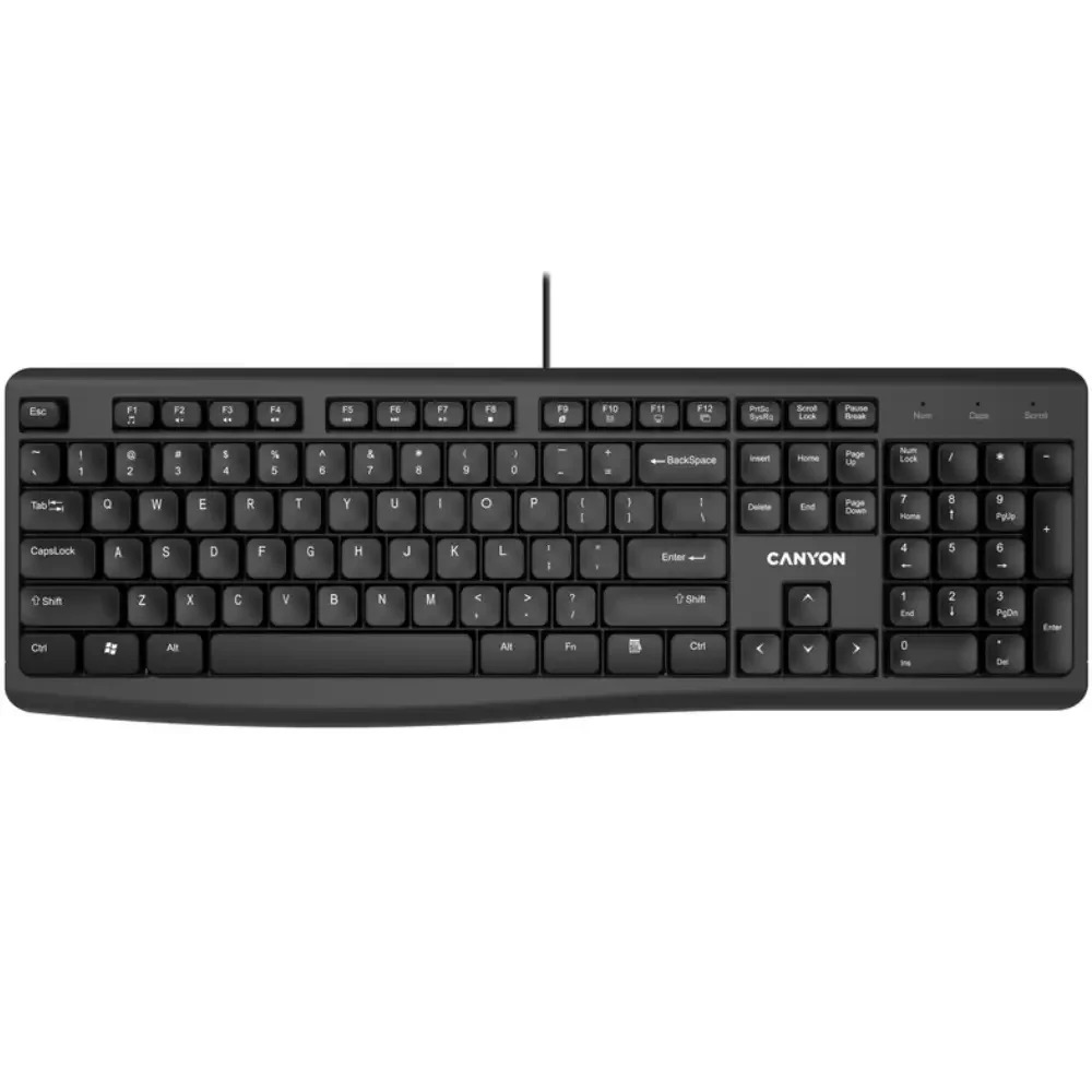 Клавіатура Canyon KB-50 EN Slim Black (CNE-CKEY5)