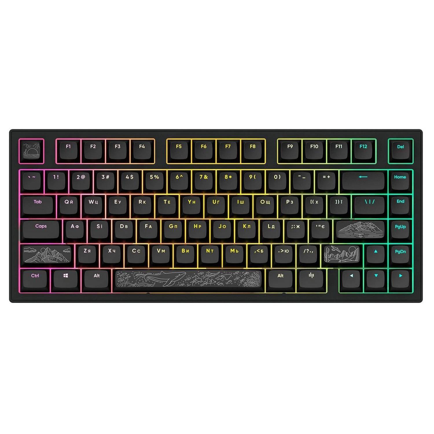 Клавіатура Dark Project ALU81 G3MS Moonstone Чорна