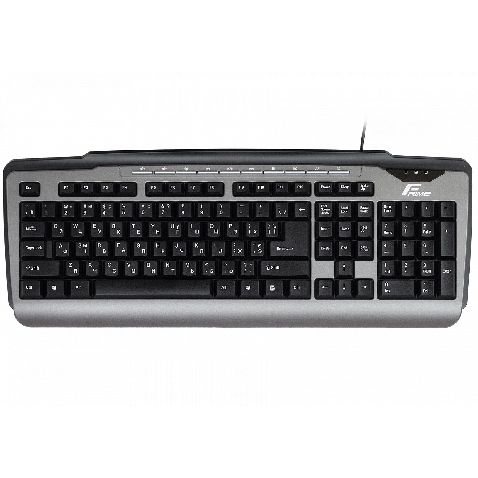 Клавіатура Frime Classic Keyboard Black-Silver USB (FKBB0323)