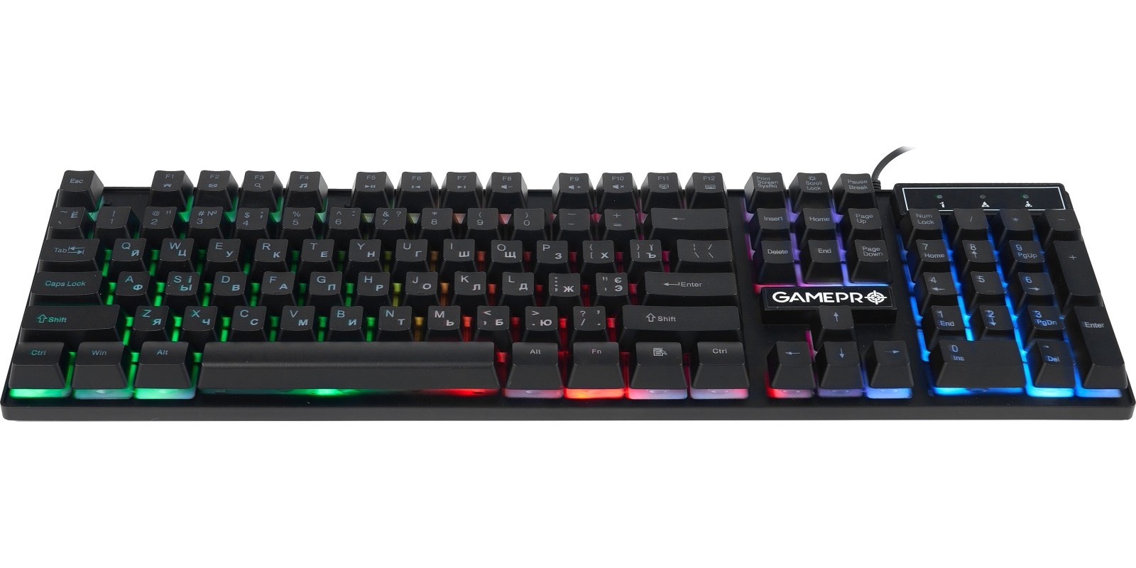 Клавіатура GamePro GK296 RGB Black 