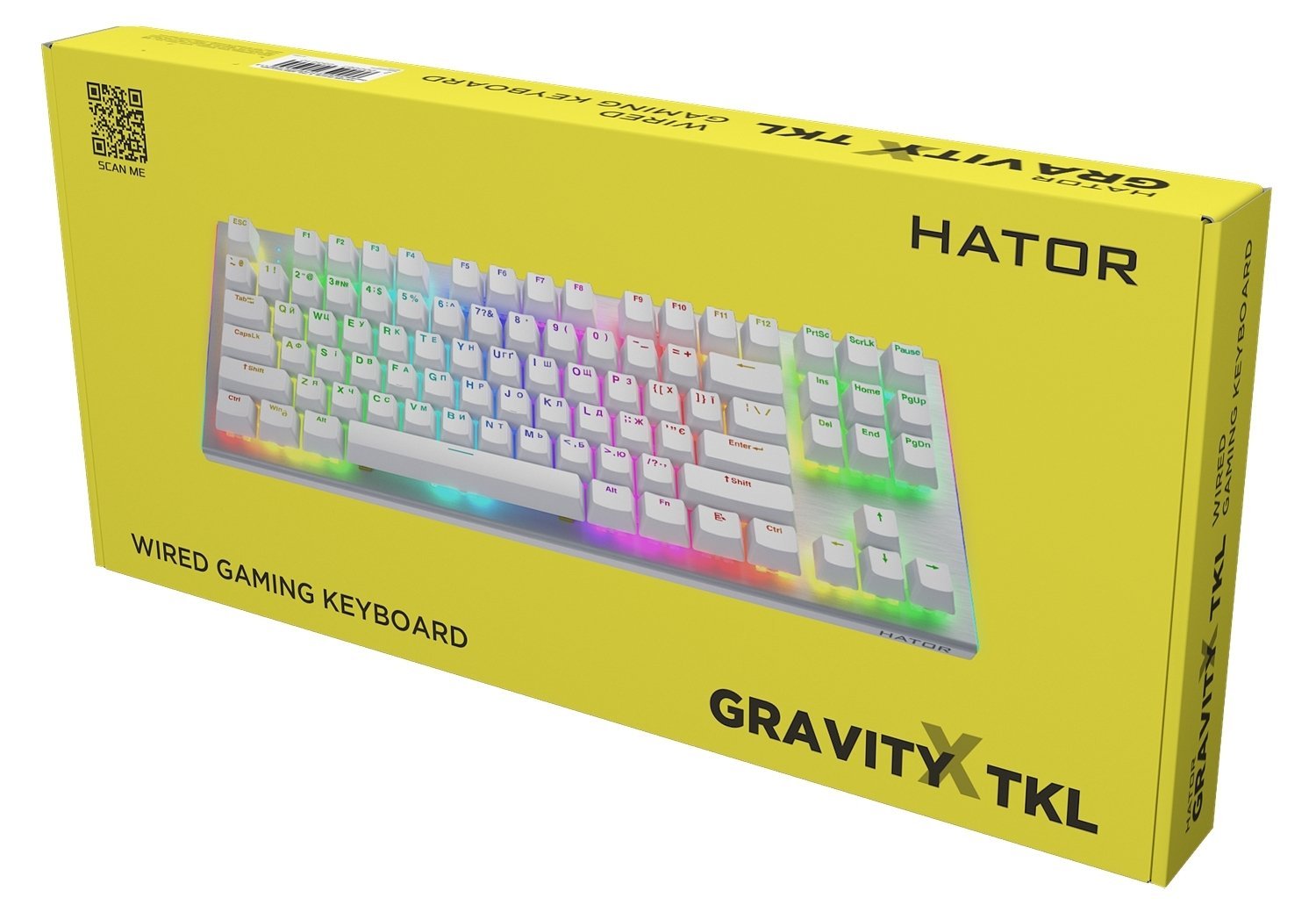 Клавіатура Hator Gravity X TKL Orange White (HTK551UA)