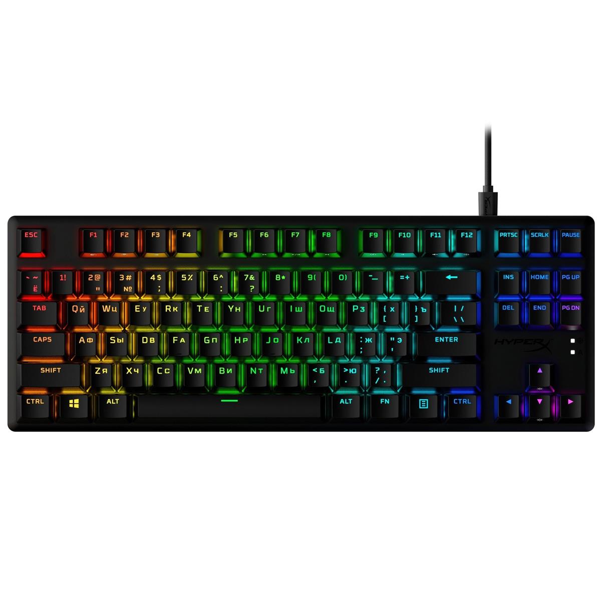 Клавіатура HyperX Alloy Origins Core PBT Red RGB Black (639N7AA)