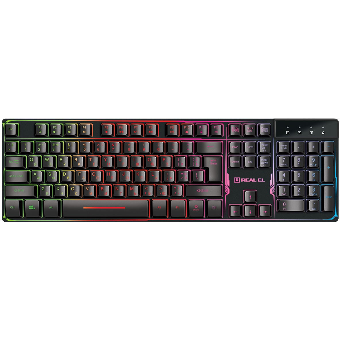 Клавіатура REAL-EL Gaming 8700 Black