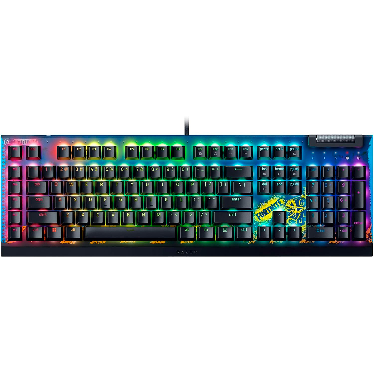 Клавіатура Razer BlackWidow V4 X Yellow Switch Fortnite (RZ03-04703600-R3M1)