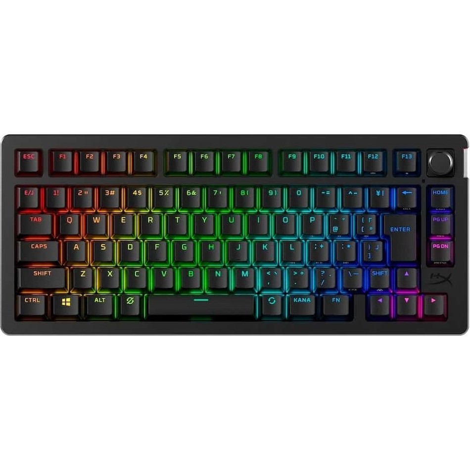 Клавіатура бездротова HyperX Alloy Rise 75 RGB Red Чорна