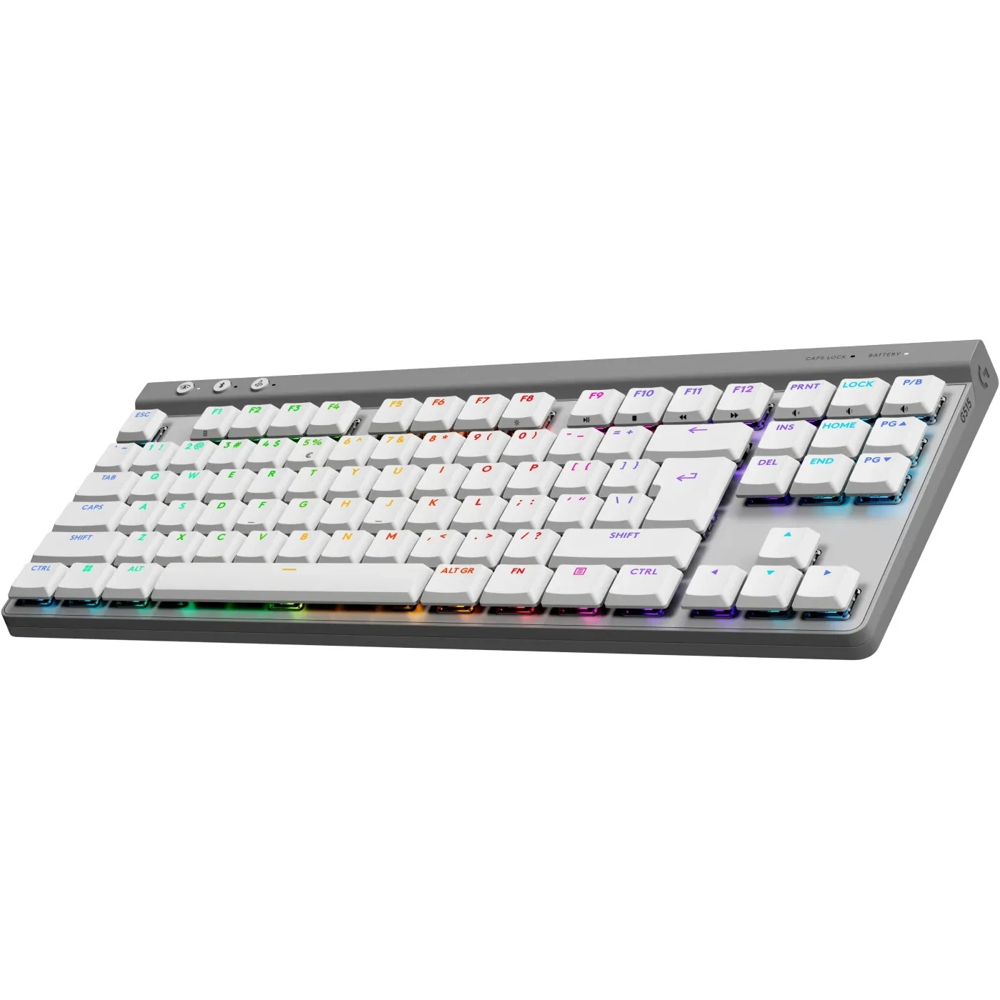 Клавiатура бездротова Logitech G515 Lightspeed TKL White (920-012539)