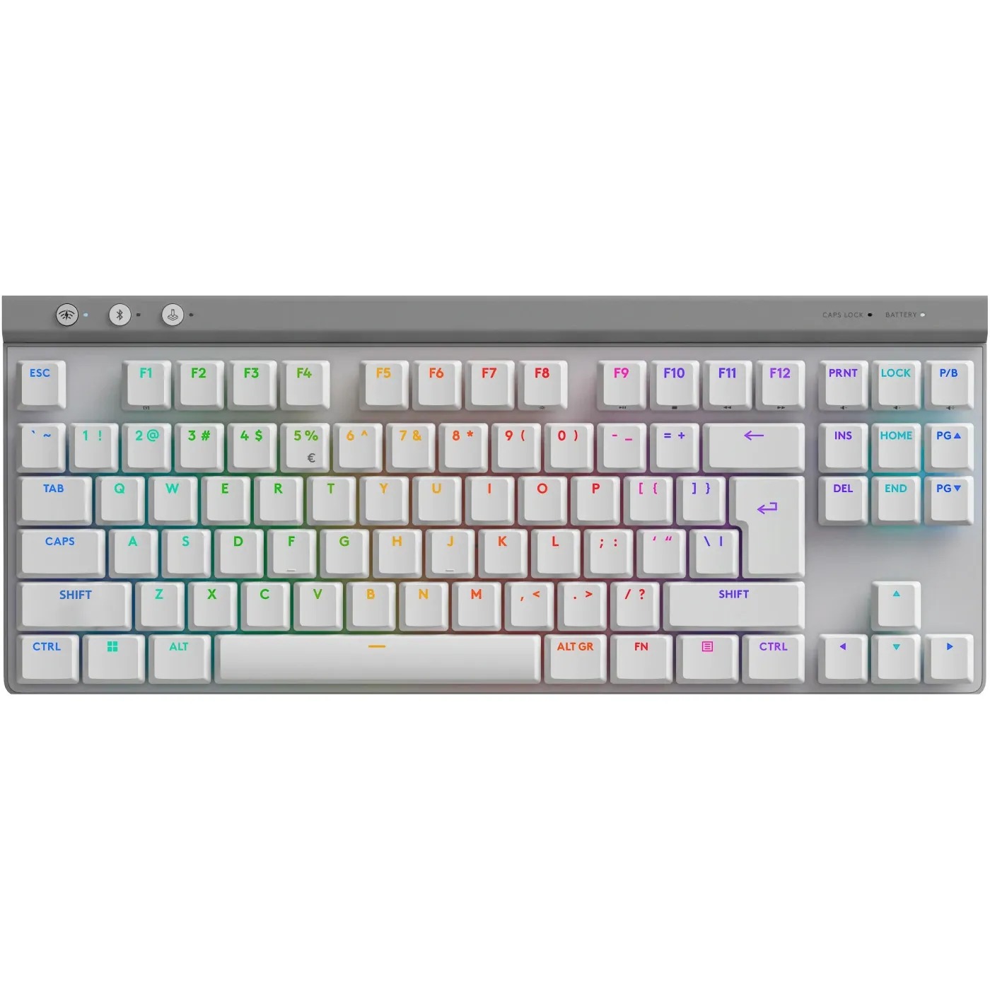 Клавiатура бездротова Logitech G515 Lightspeed TKL White (920-012539)