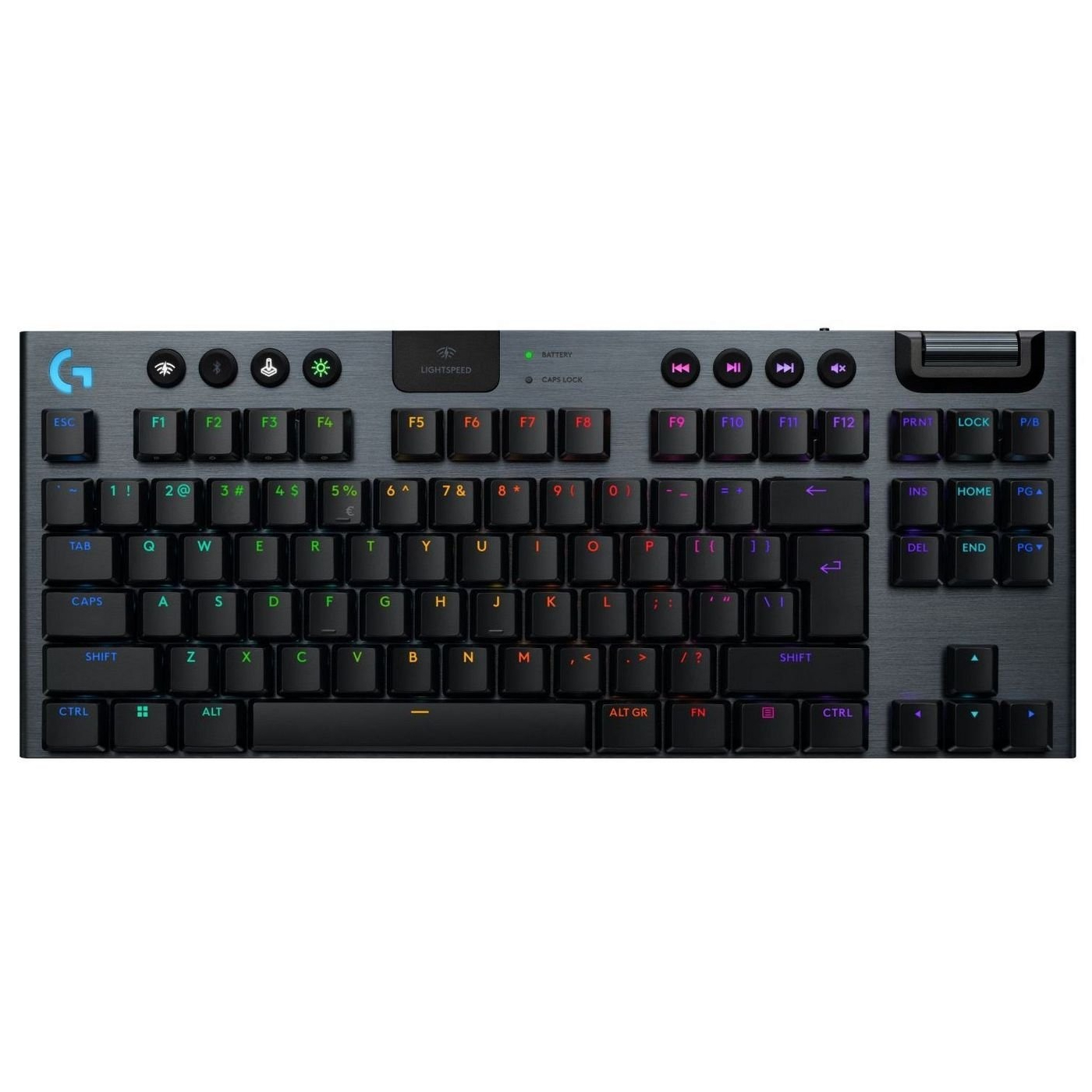 Клавiатура бездротова Logitech G915 X Lightspeed TKL Wireless Tactile Black (920-012721)