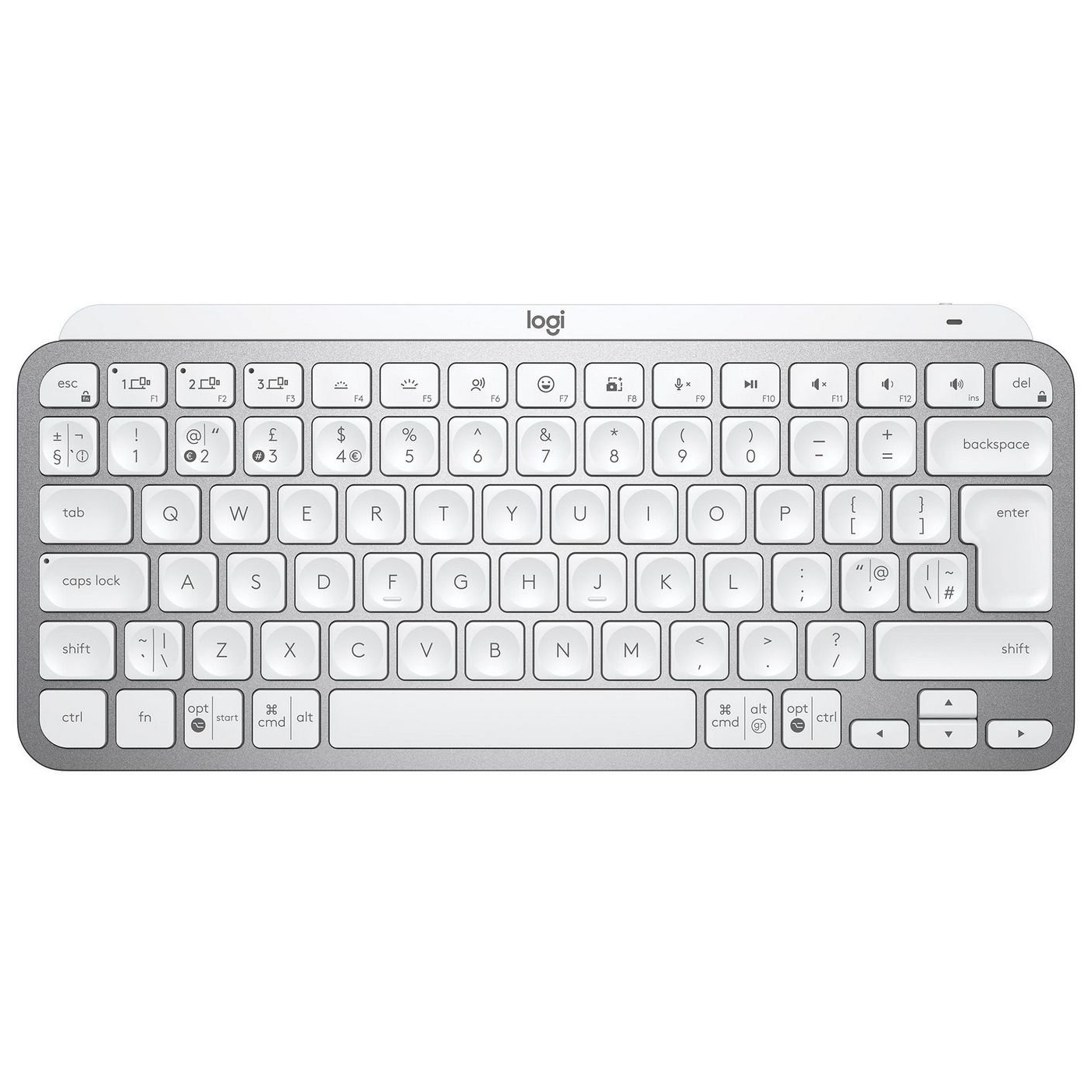 Клавіатура бездротова Logitech MX Keys Mini Wireless Illuminated UA Pale Gray (920-010499)