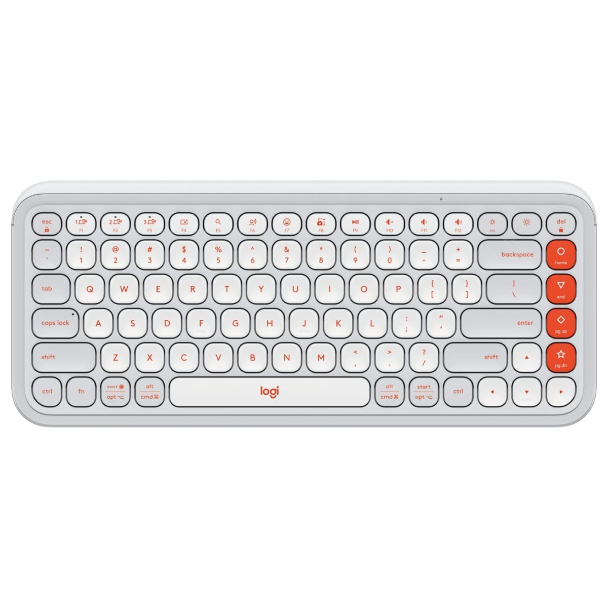 Клавiатура бездротова Logitech Pop Icon Keys Off White (920-013072)