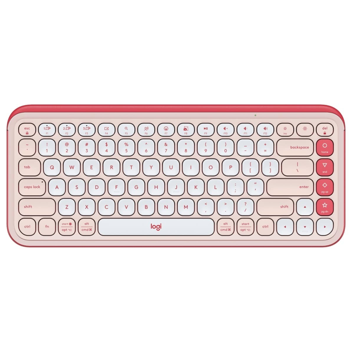 Клавiатура бездротова Logitech Pop Icon Keys Rose (920-013073)