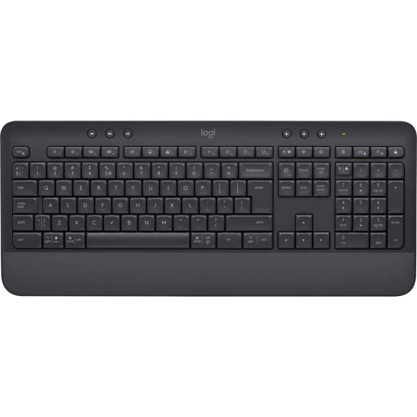 Бездротова клавіатура Logitech Signature K650 з підставкою для зап'ясть сіра