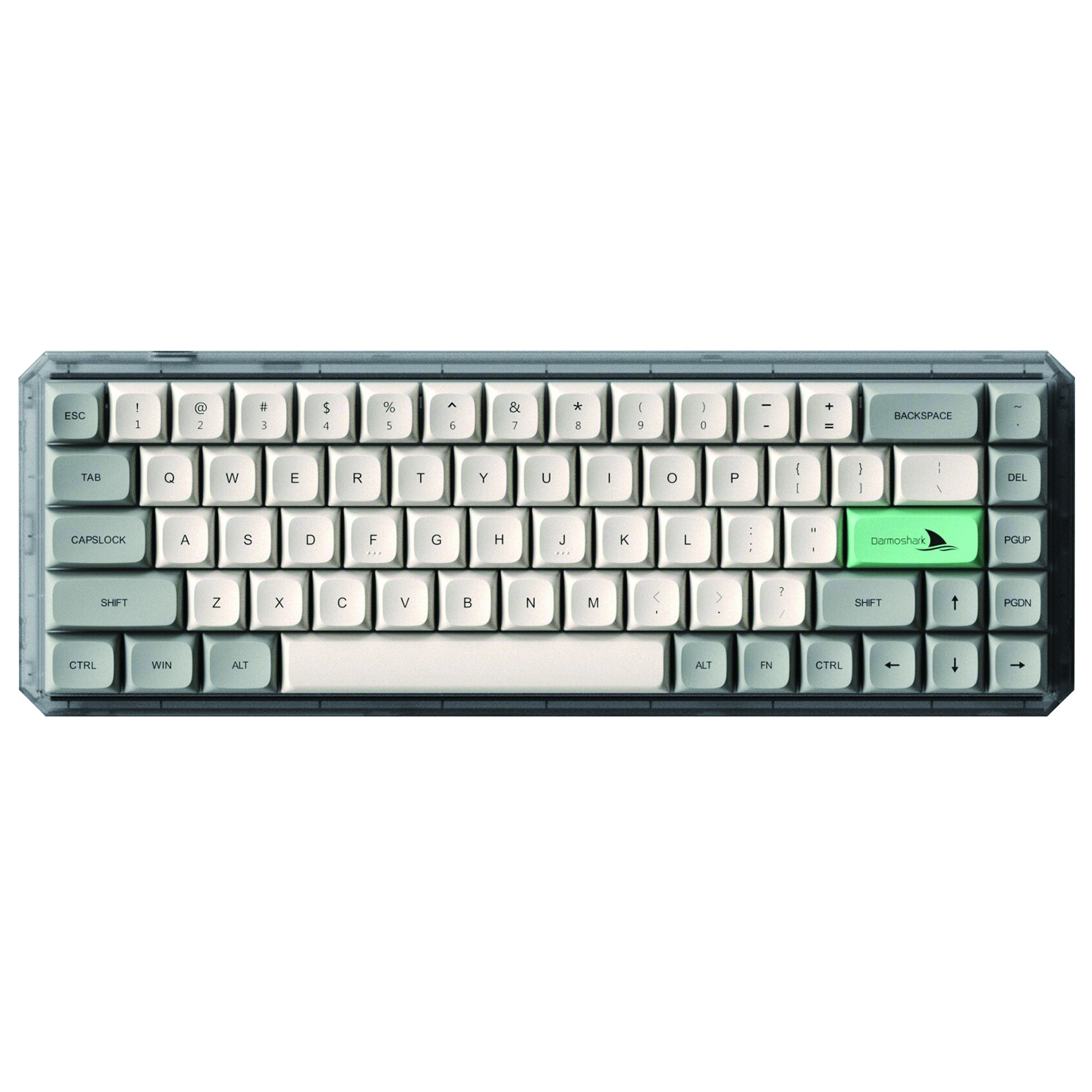 Клавіатура бездротова Motospeed Darmoshark K5 Gateron Silver Pro Light Gray (dmk5lgspro)