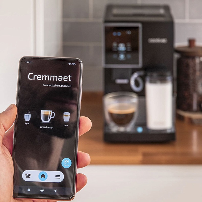 Кавомашина Cecotec Cremmaet Compactccino Connected Black Silver (CCTC-01463)