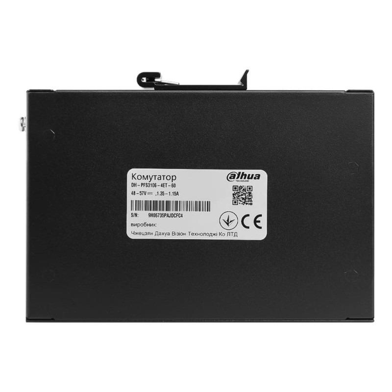 фото Комутатор керований рівня 2 Dahua Technology PFS3106-4ET-60
