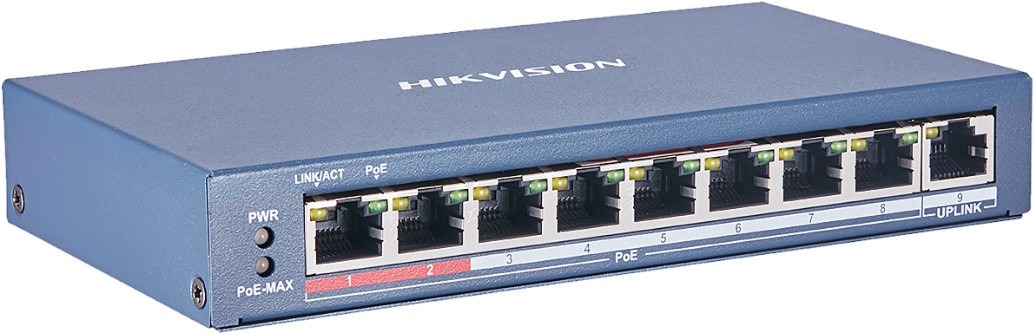 фото Комутатор некерований Hikvision DS-3E0109P-EC (DS-3E0109P-E(C))