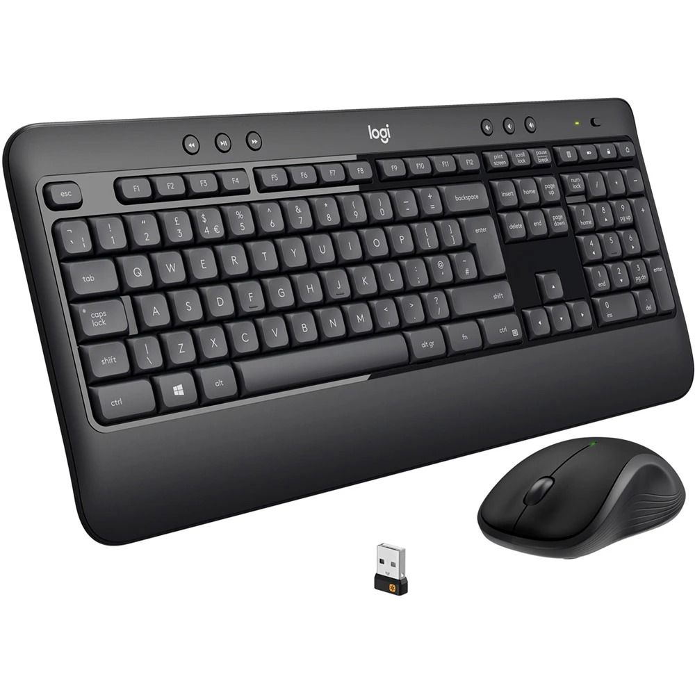 Комплект (клавіатура, мишка) бездротовий Logitech MK540 Black (920-008685)