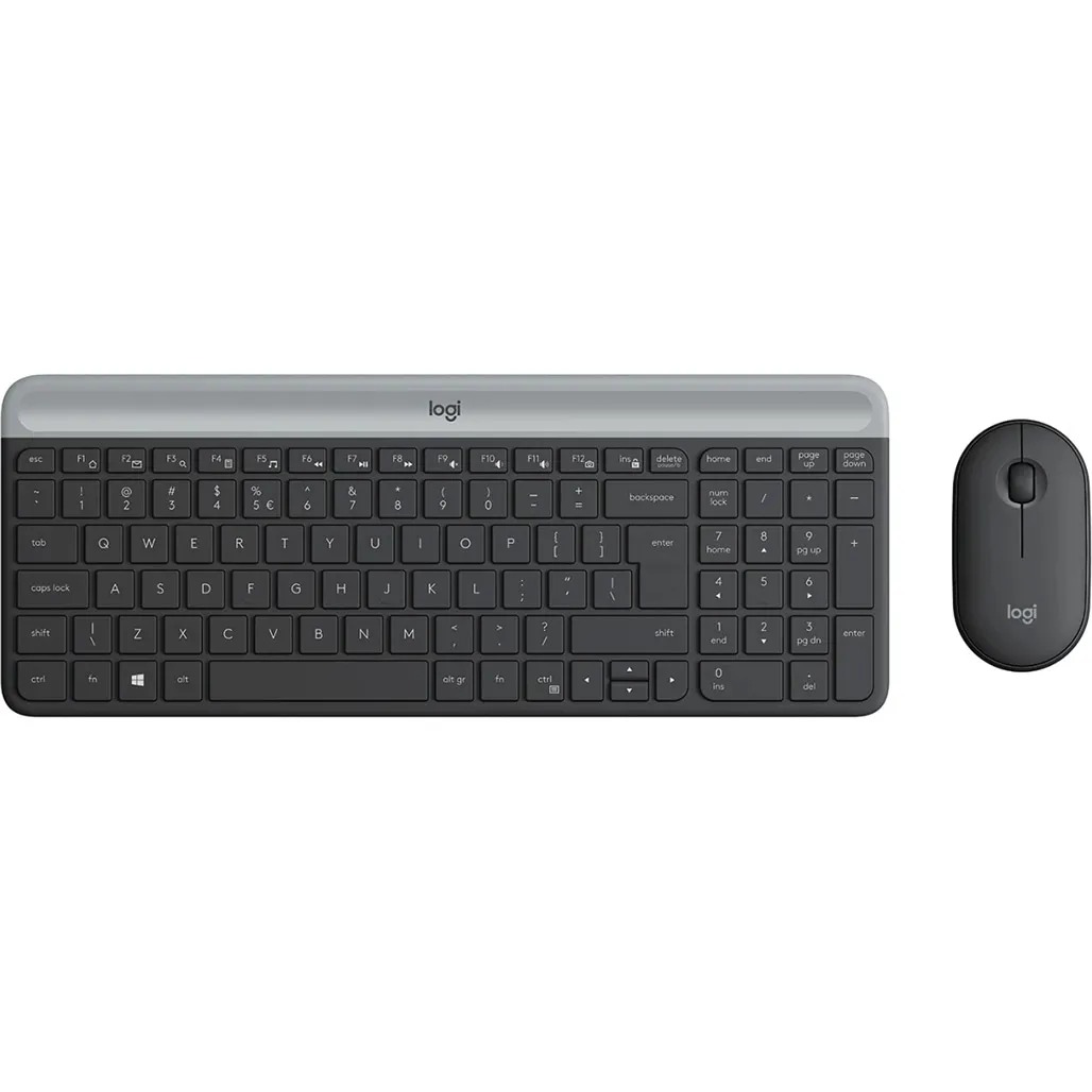 Комплект (клавіатура, мишка) бездротовий Logitech MK470 Graphite (920-009204)