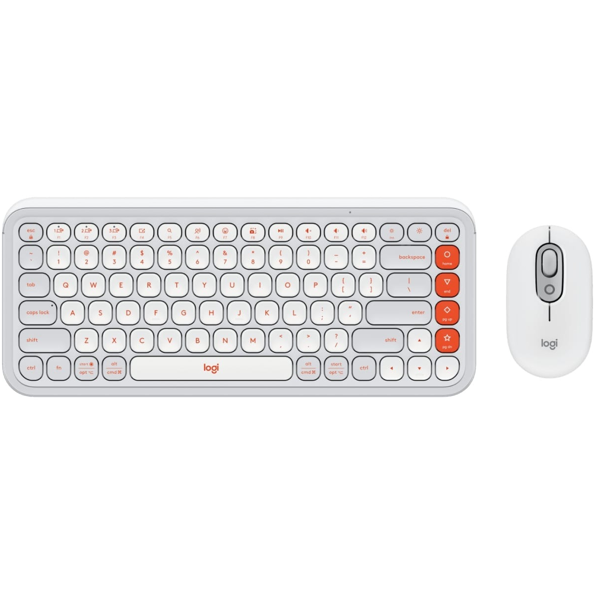 Комплект (клавіатура, миша) бездротовий Logitech Pop Icon Combo Off White (920-013141)