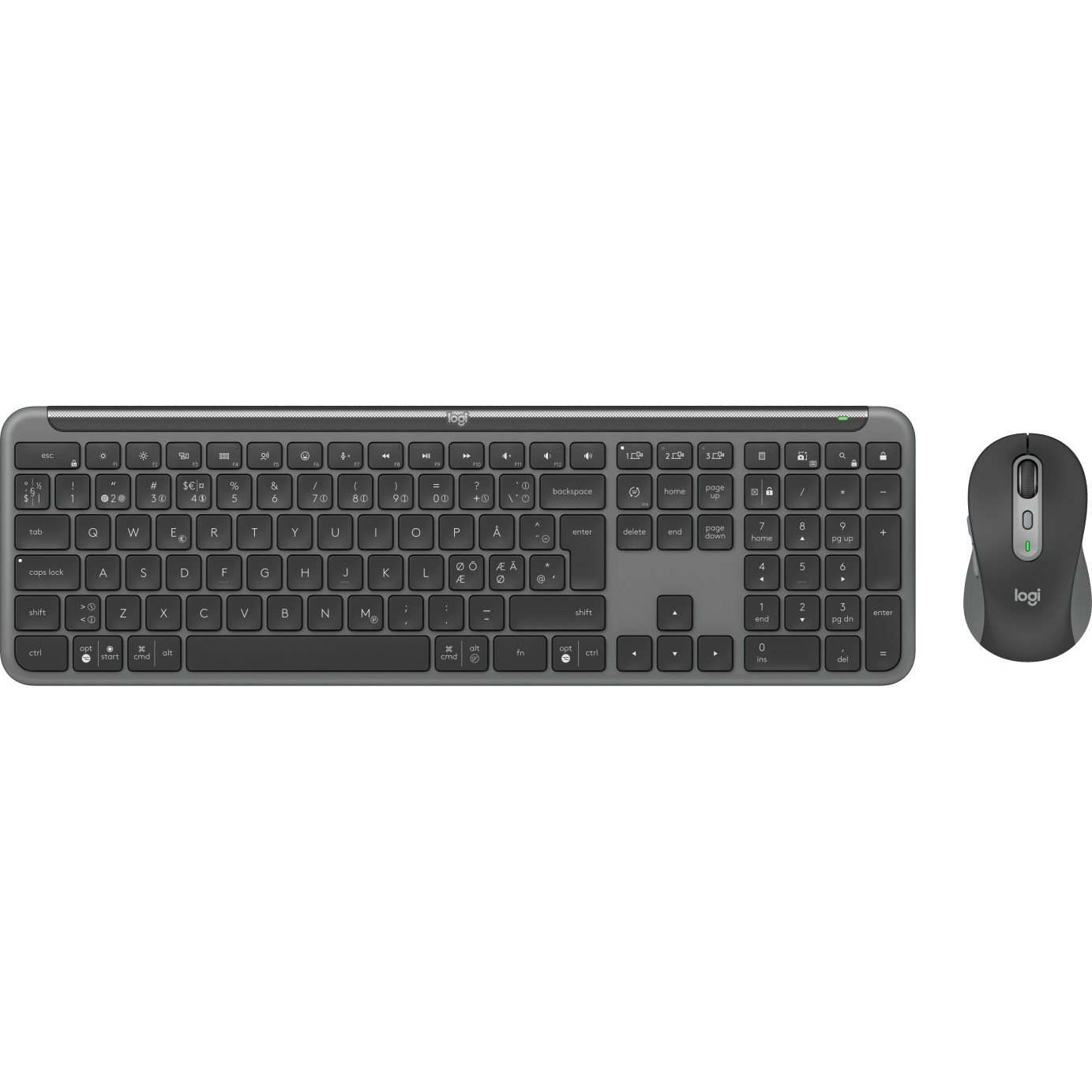 Комплект (клавіатура, миша) бездротовий Logitech Signature Slim Combo MK950 for Business Graphite (920-012508)