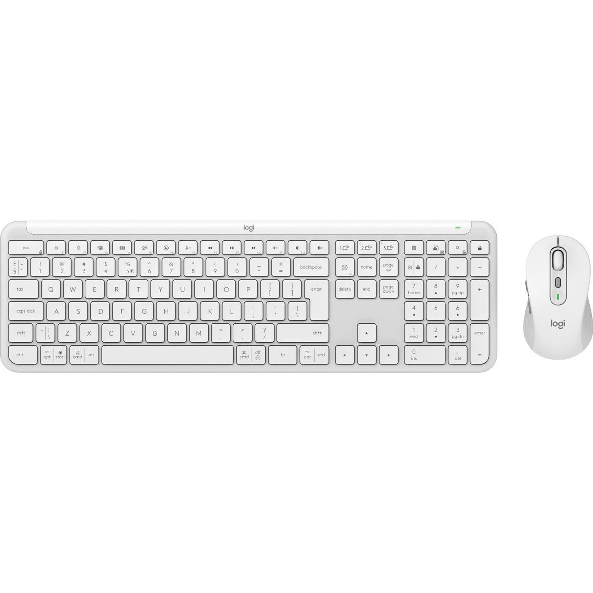 Комплект (клавіатура, миша) бездротовий Logitech Signature Slim Combo MK950 OffWhite (920-012491)