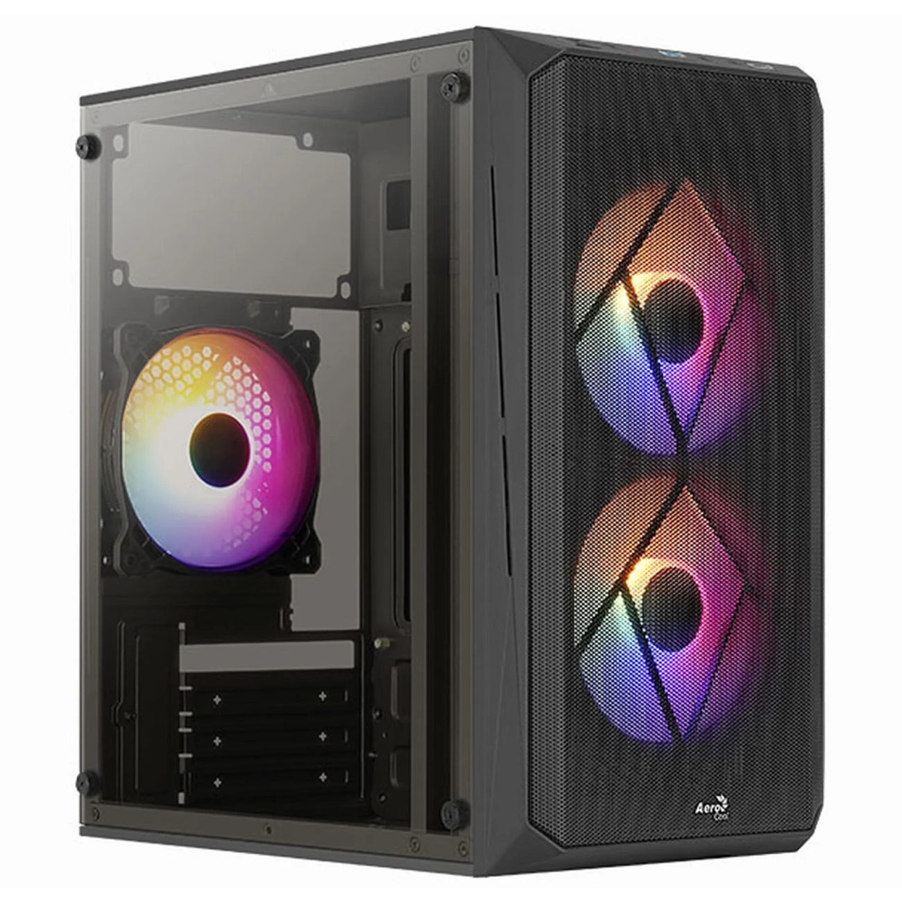 Корпус AeroCool CS-107-A-BK-v2 (ACCS-PC14032.11) Black без БЖ