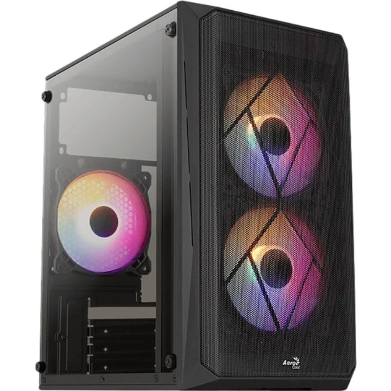 Корпус AeroCool CS-107-A-BK-v2 (ACCS-PC14032.11) Black + БЖ VX Plus 500 500W