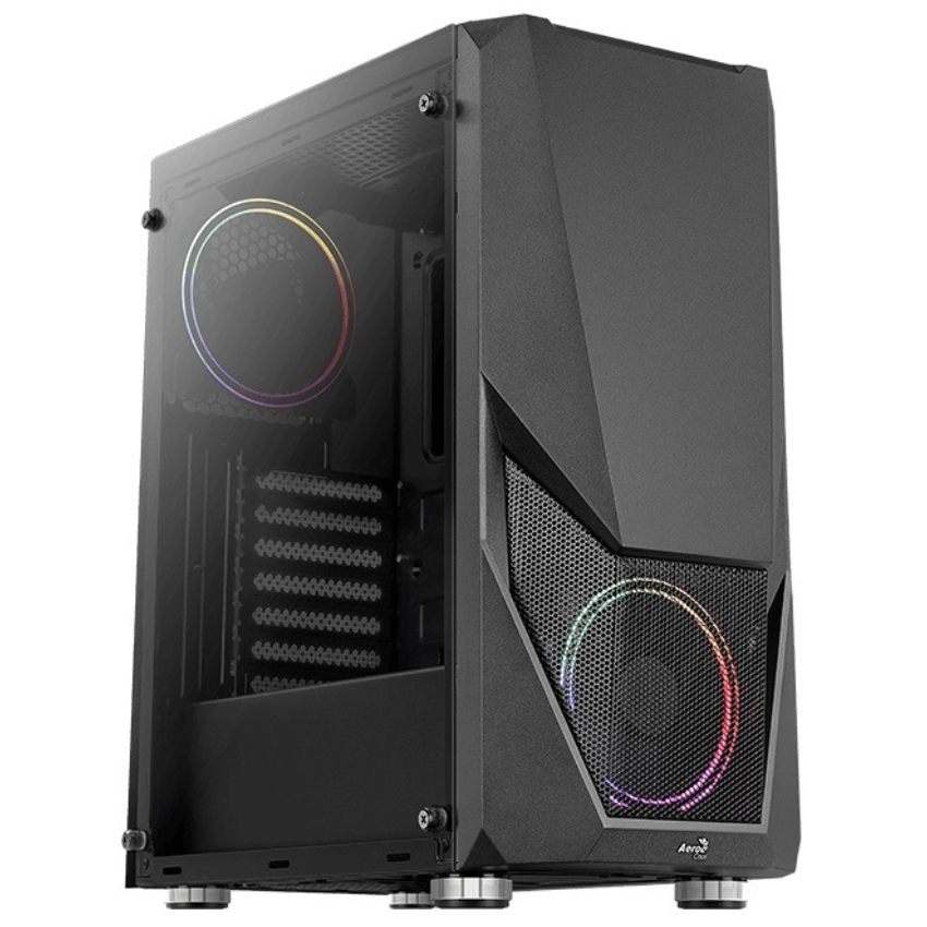 Корпус AeroCool Zauron Saturn FRGB-G-BK-v2 (ACCM-PV23023.11) Black без БЖ