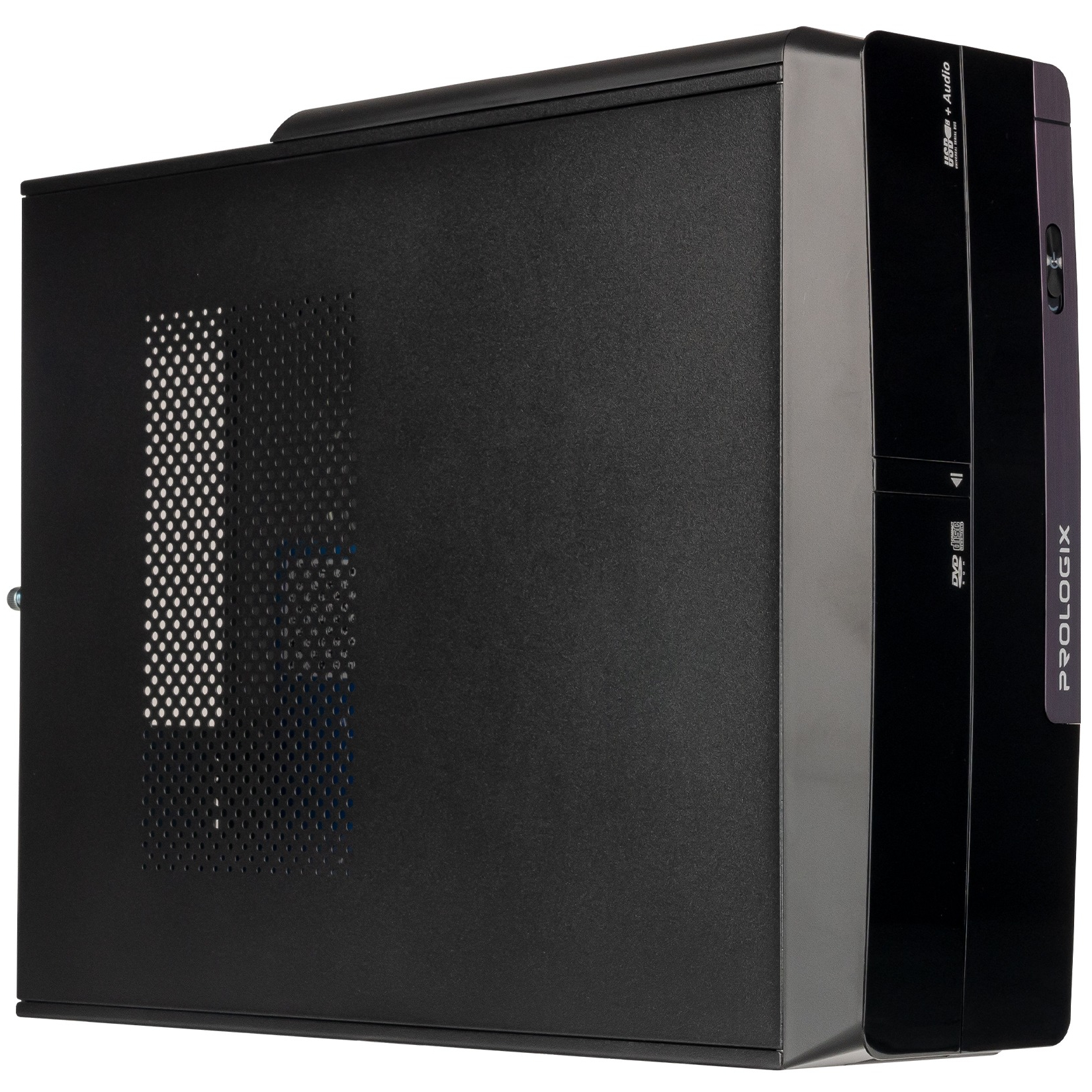 Корпус Prologix E106 Slim Black Door 400W