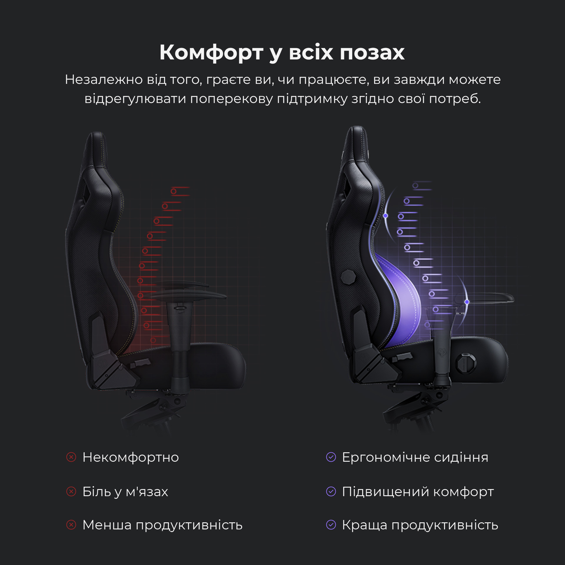 Крісло для геймерів Anda Seat Kaiser 4 Size XL Violet (AD12YDDC-XLL-20-V-PV/C)