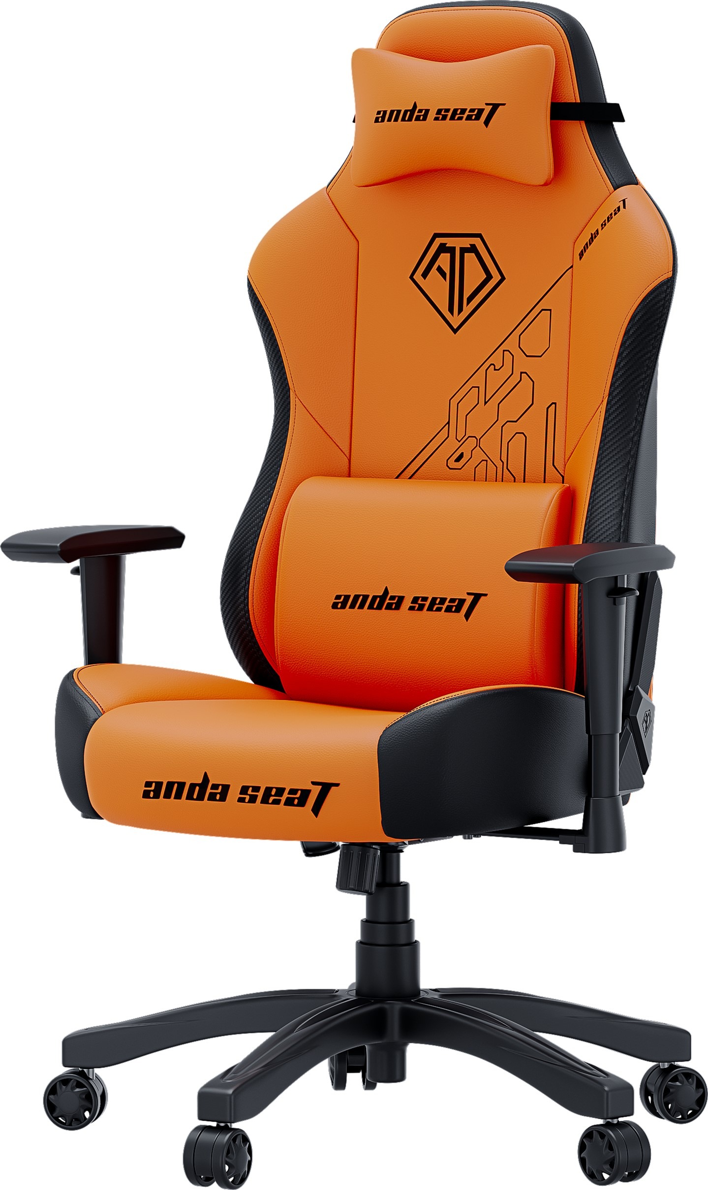 Крісло для геймерів Anda Seat Phantom Tiger Edition Size L Orange (AD18Y-14-OB-PV/C)