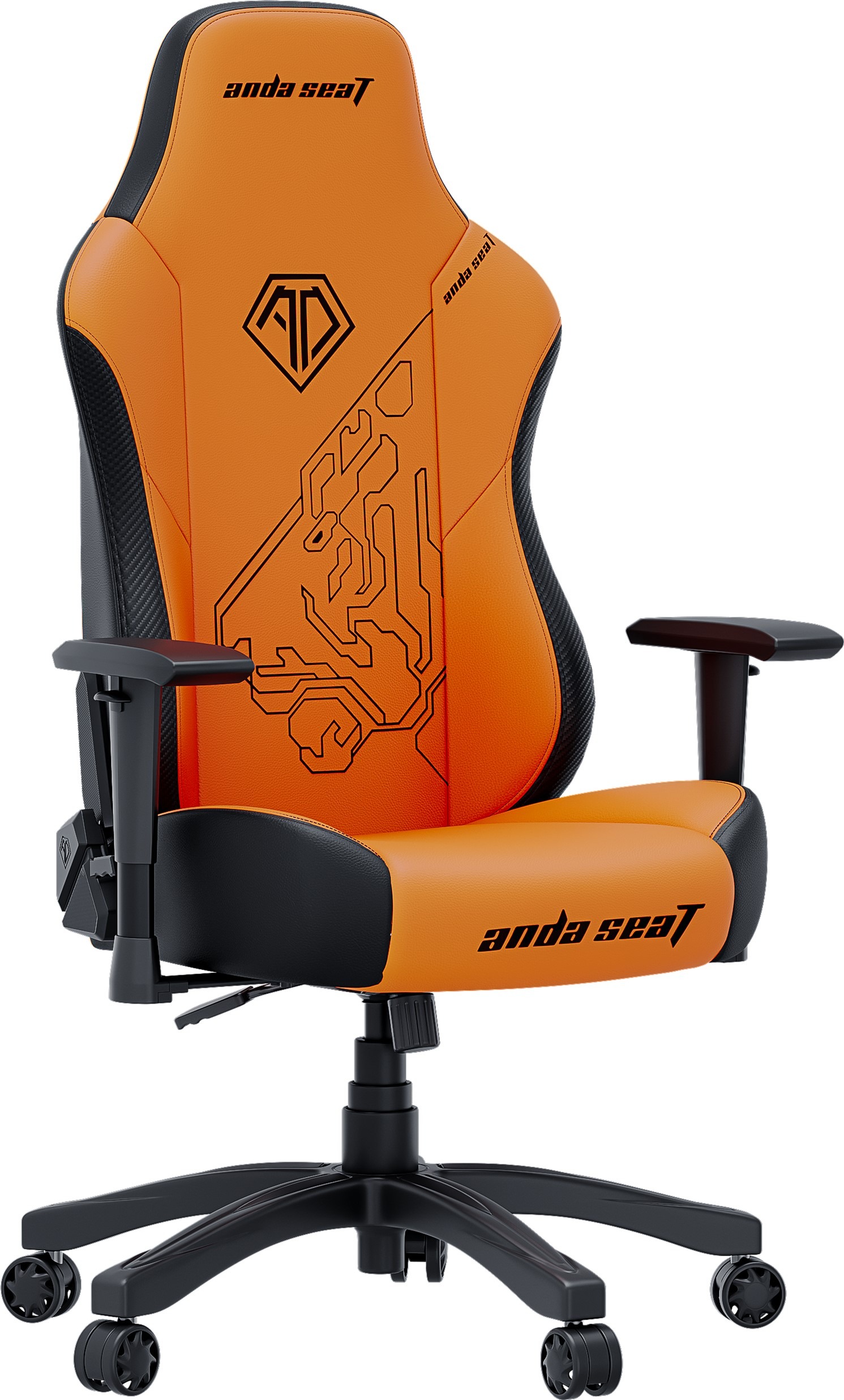 Крісло для геймерів Anda Seat Phantom Tiger Edition Size L Orange (AD18Y-14-OB-PV/C)