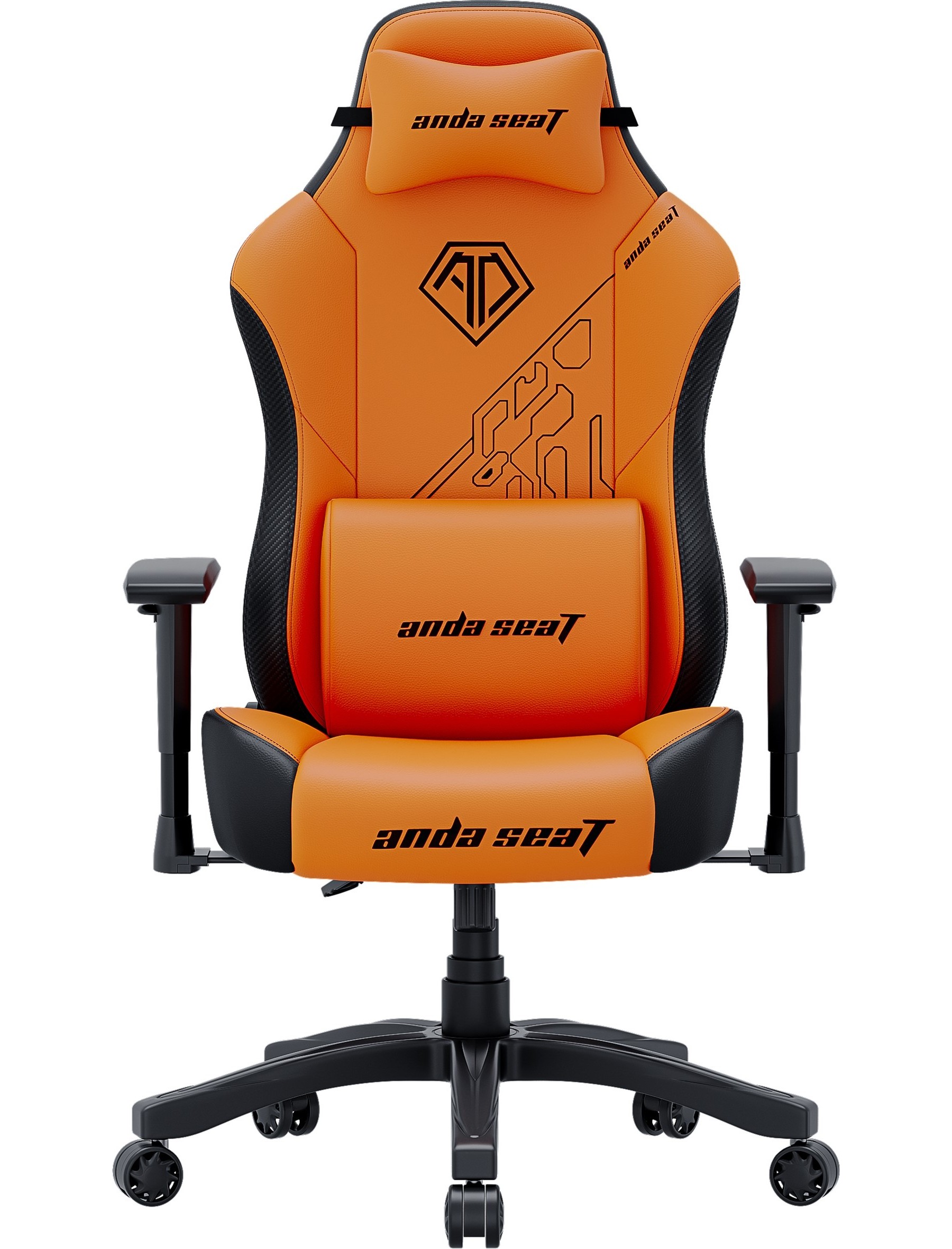 Крісло для геймерів Anda Seat Phantom Tiger Edition Size L Orange (AD18Y-14-OB-PV/C)