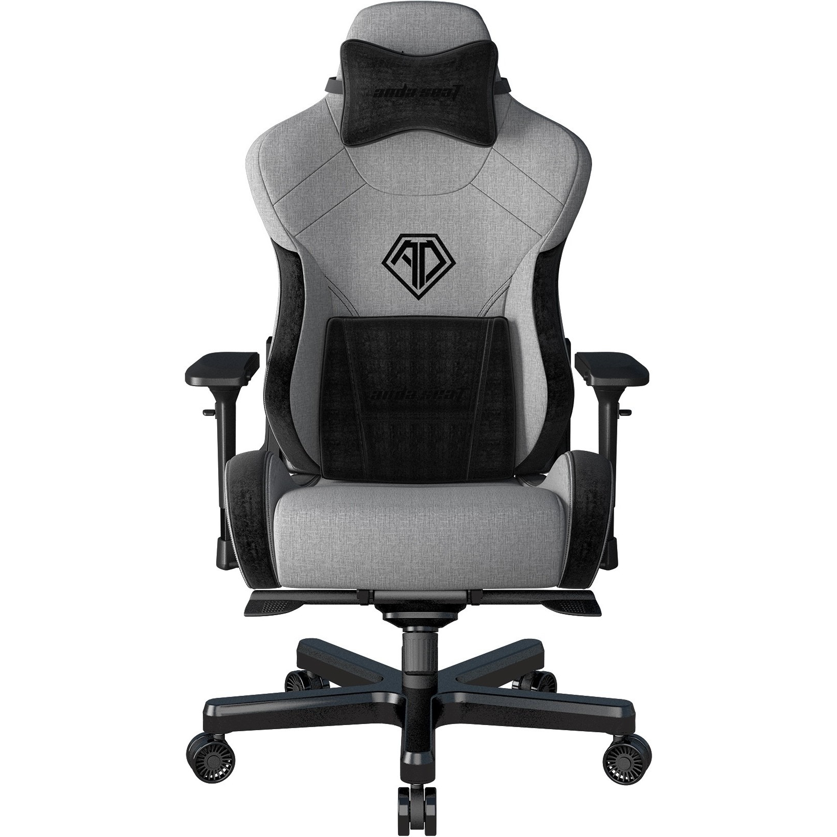 Крісло для геймерів Anda Seat T-Pro 2 Size XL Linen Grey/Black (AD12XLLA-01-GB-F)