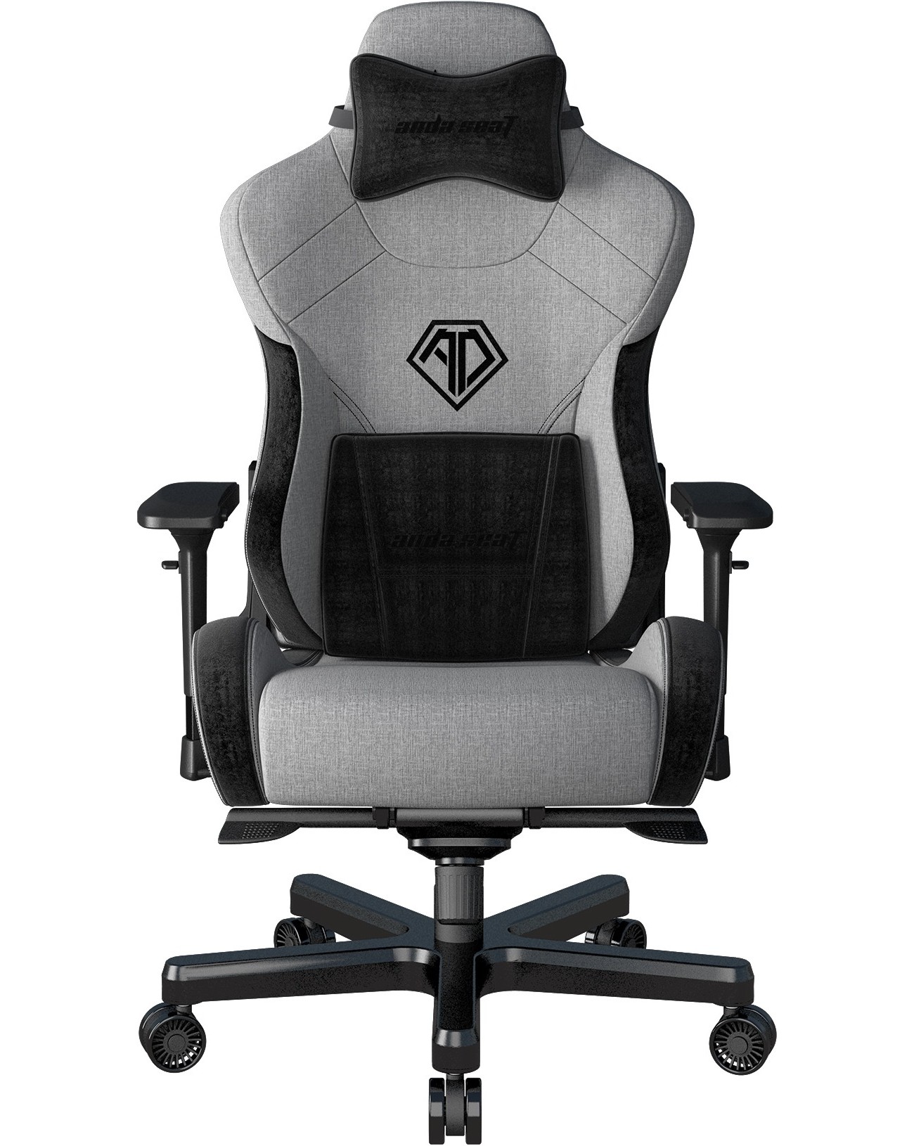 Крісло для геймерів Anda Seat T-Pro 2 Size XL Gray/Black (AD12XLLA-01-GB-F)