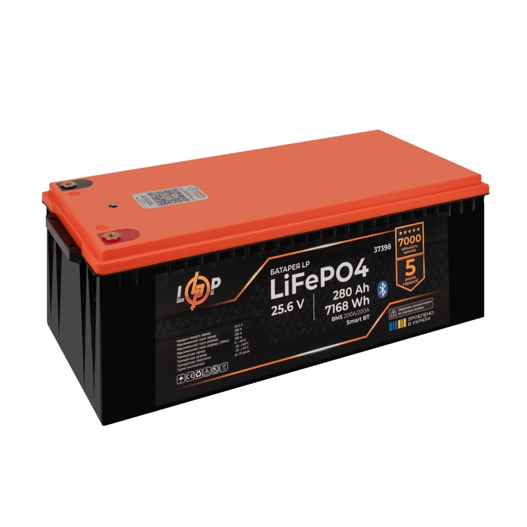 Аккумуляторная батарея LogicPower 25.6V 280AH (LP37398) LiFePO4 Аккумуляторная батарея LogicPower 25.6V 280AH (LP37398) LiFePO4