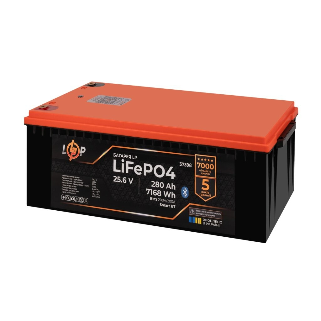 Аккумуляторная батарея LogicPower 25.6V 280AH (LP37398) LiFePO4 Аккумуляторная батарея LogicPower 25.6V 280AH (LP37398) LiFePO4