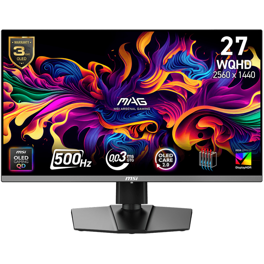 Монітор MSI MAG 272QP QD-OLED X50 500Гц Чорний