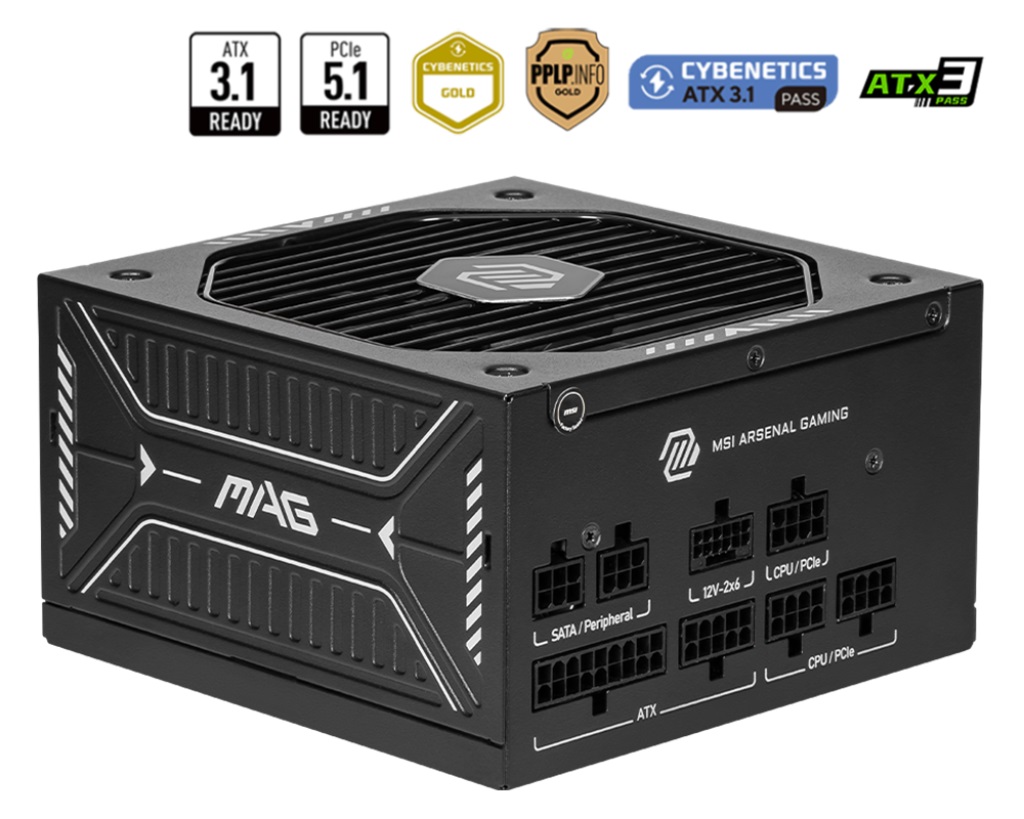 Блок питания MSI MAG A750GLS PCIE5 750W Блок питания MSI MAG A750GLS PCIE5 750W