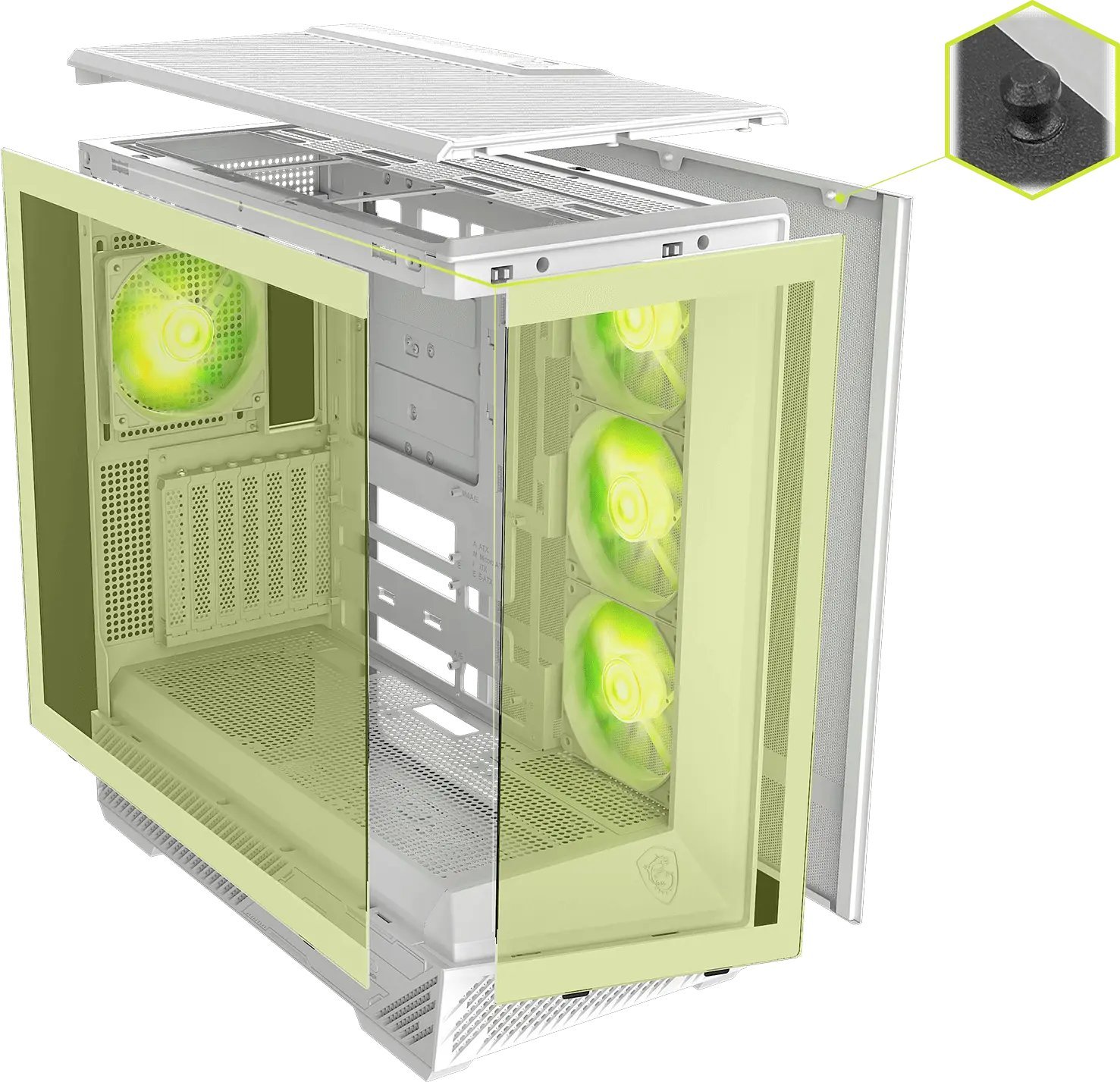 Корпус MSI MAG Pano 130R PZ White без БП Корпус MSI MAG Pano 130R PZ White без БП