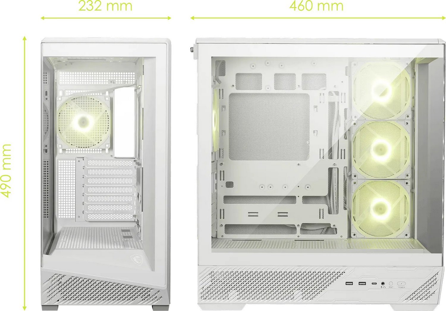 Корпус MSI MAG Pano 130R PZ White без БП Корпус MSI MAG Pano 130R PZ White без БП