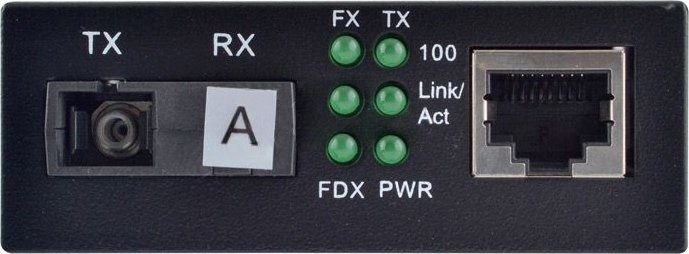 Медіаконвертер Step4Net (MC-R-0,1-1SM-1310nm-20) 10/100 Мб, 20км