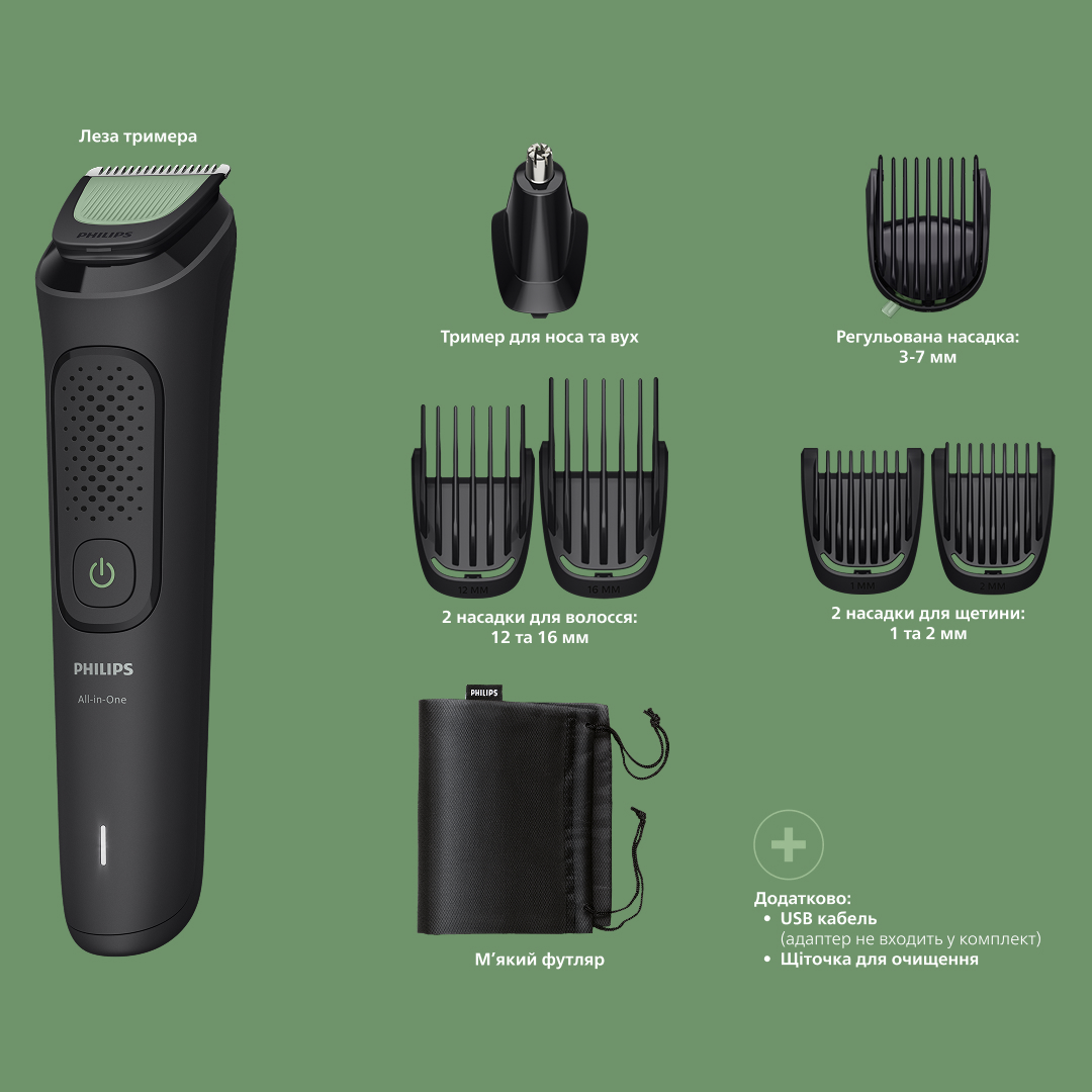 фото Машинка для стрижки Philips All-in-One Trimmer 3000 Series MG3930/15