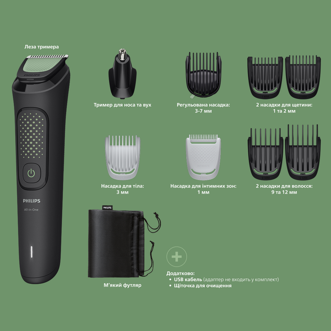 фото Машинка для стрижки Philips All-in-One Trimmer 3000 Series MG3945/15
