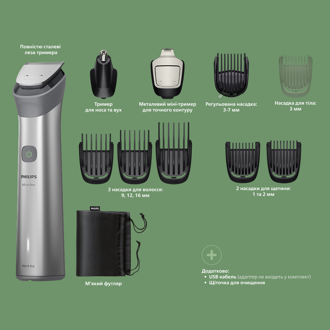 фото Машинка для стрижки Philips All-in-One Trimmer 5000 Series MG5921/15