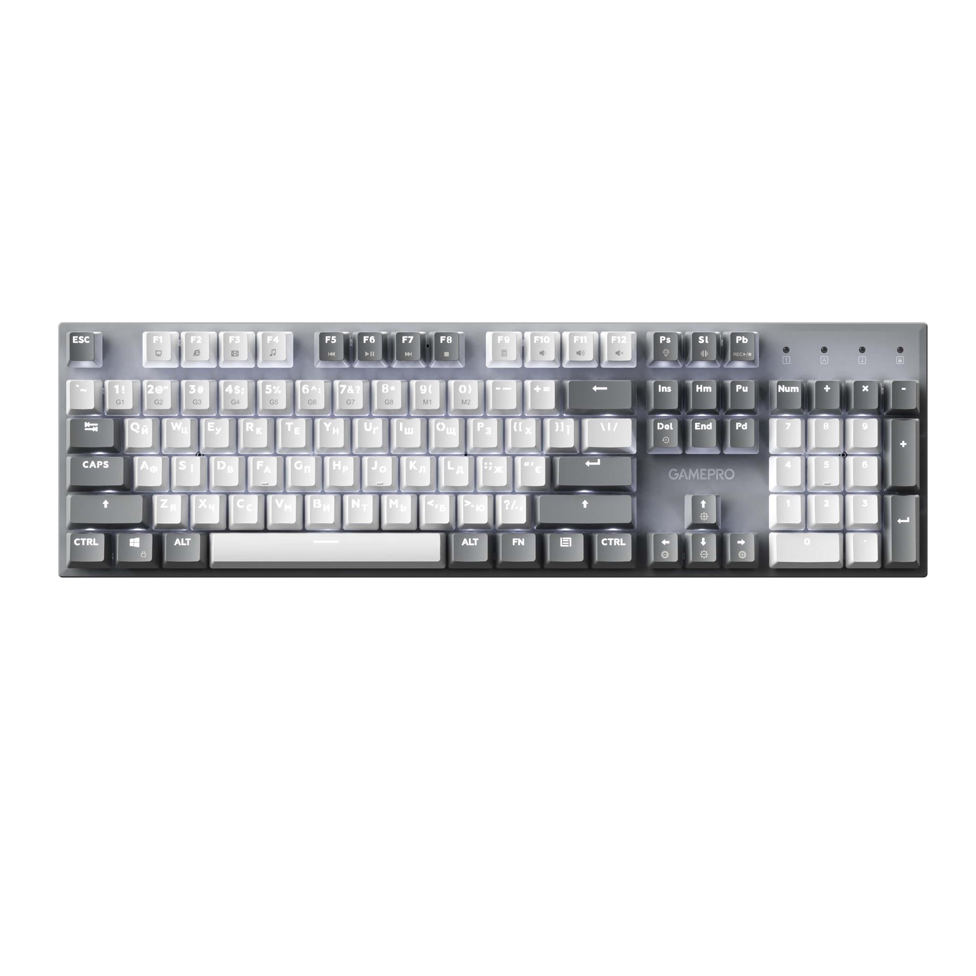 Клавіатура GamePro Genesis Metallic MK144G Outemu Red Swithes USB Gray